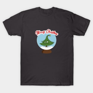 Merry Christmas snowglobe T-Shirt